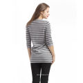 Best Prices excellent quality grey stripe pattern pure cashmere sweater